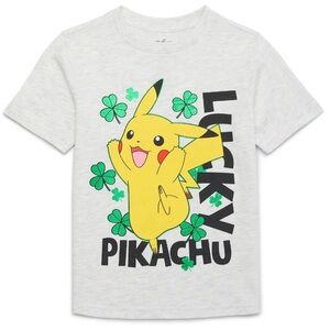 Kids Pikachu Graphic T-Shirt - Gray